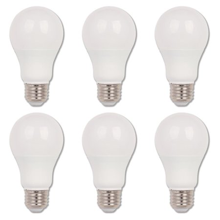 WESTINGHOUSE Bulb LED 9.5W 120V A19 Omni 3000K Bright White E26 Med Base, 6PK 5312720